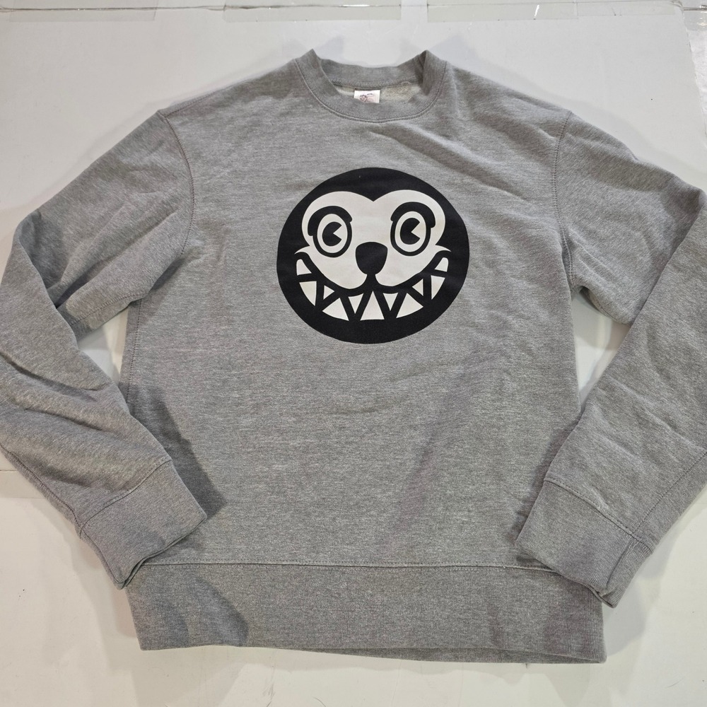 Icecream BBC Gray Graphic Crewneck Sweatshirt Mens Medium Streetwear Logo